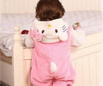 Load image into Gallery viewer, Hello Kitty Flannel Hooded Romper for Babies Kids Onesie Mango People International 
