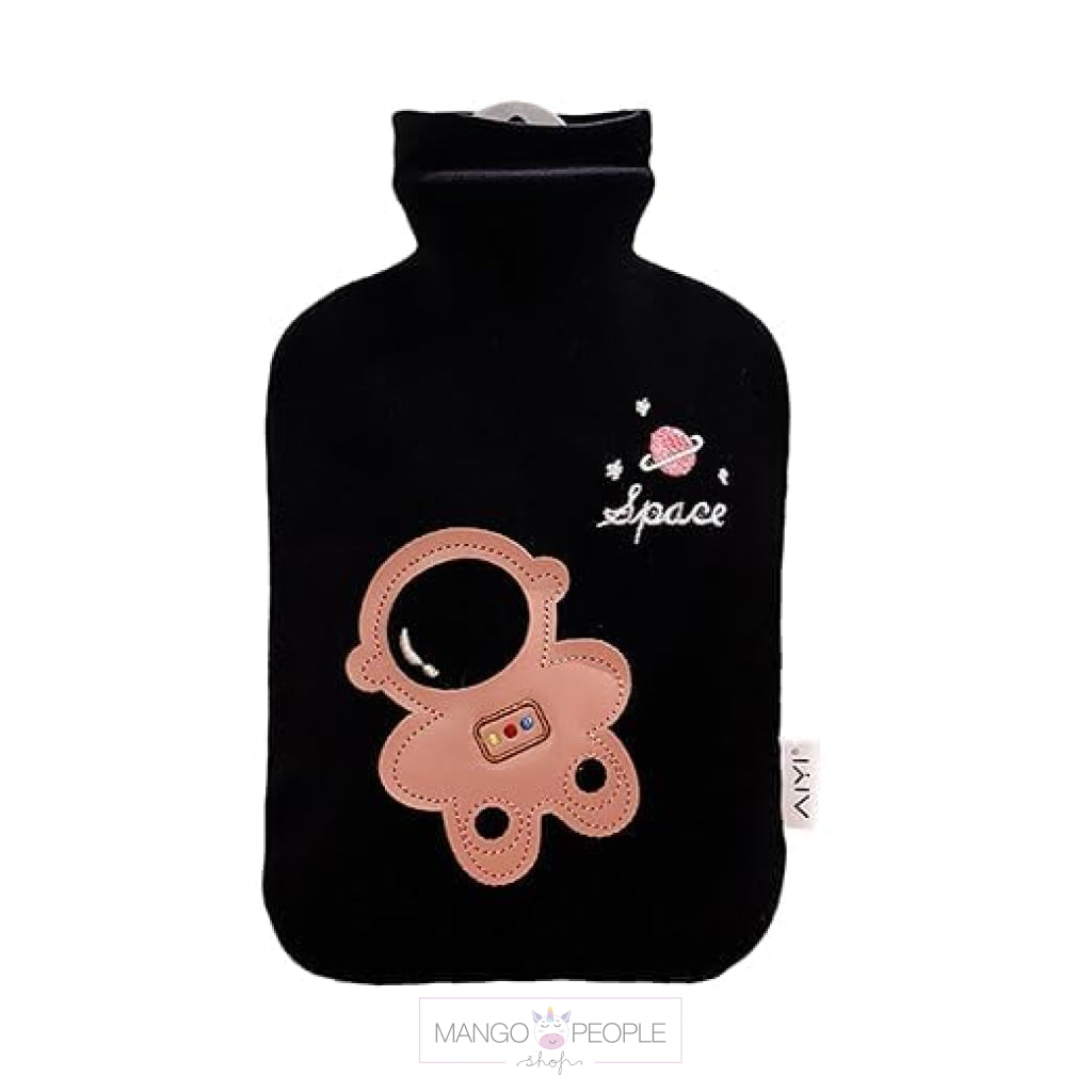 Hot Water Bag With Cute Astronaut Design Soft Cover - 1000Ml