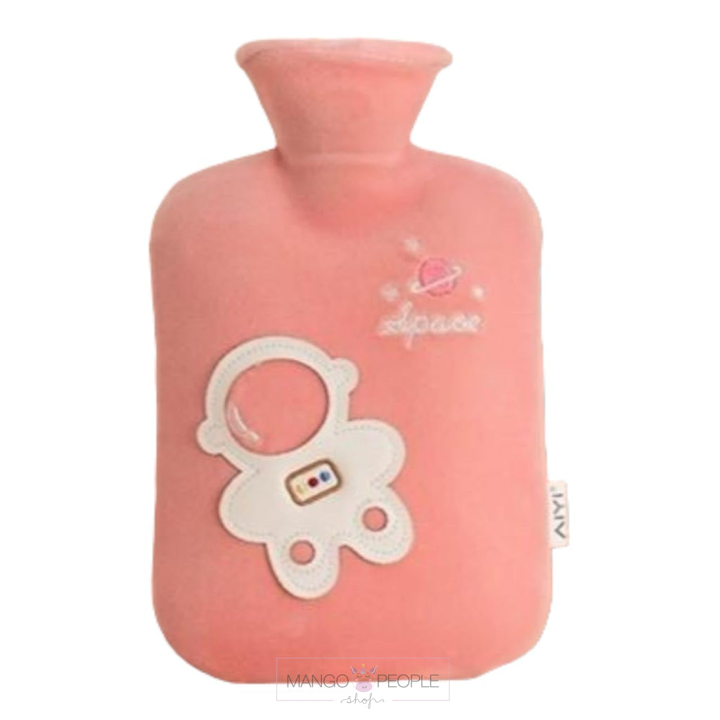 Hot Water Bag With Cute Astronaut Design Soft Cover - 1000Ml