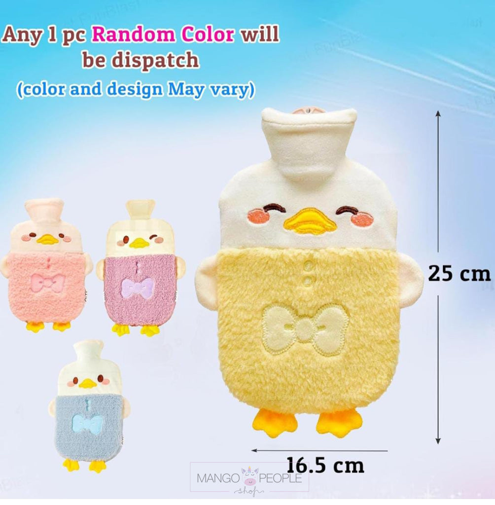 Hot Water Bag With Cute Cartoon Design Soft Cover For Pain Relief - 1000Ml