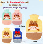 Load image into Gallery viewer, Hot Water Bottle Bag With Cute Girl Design Soft Cover - 1000Ml
