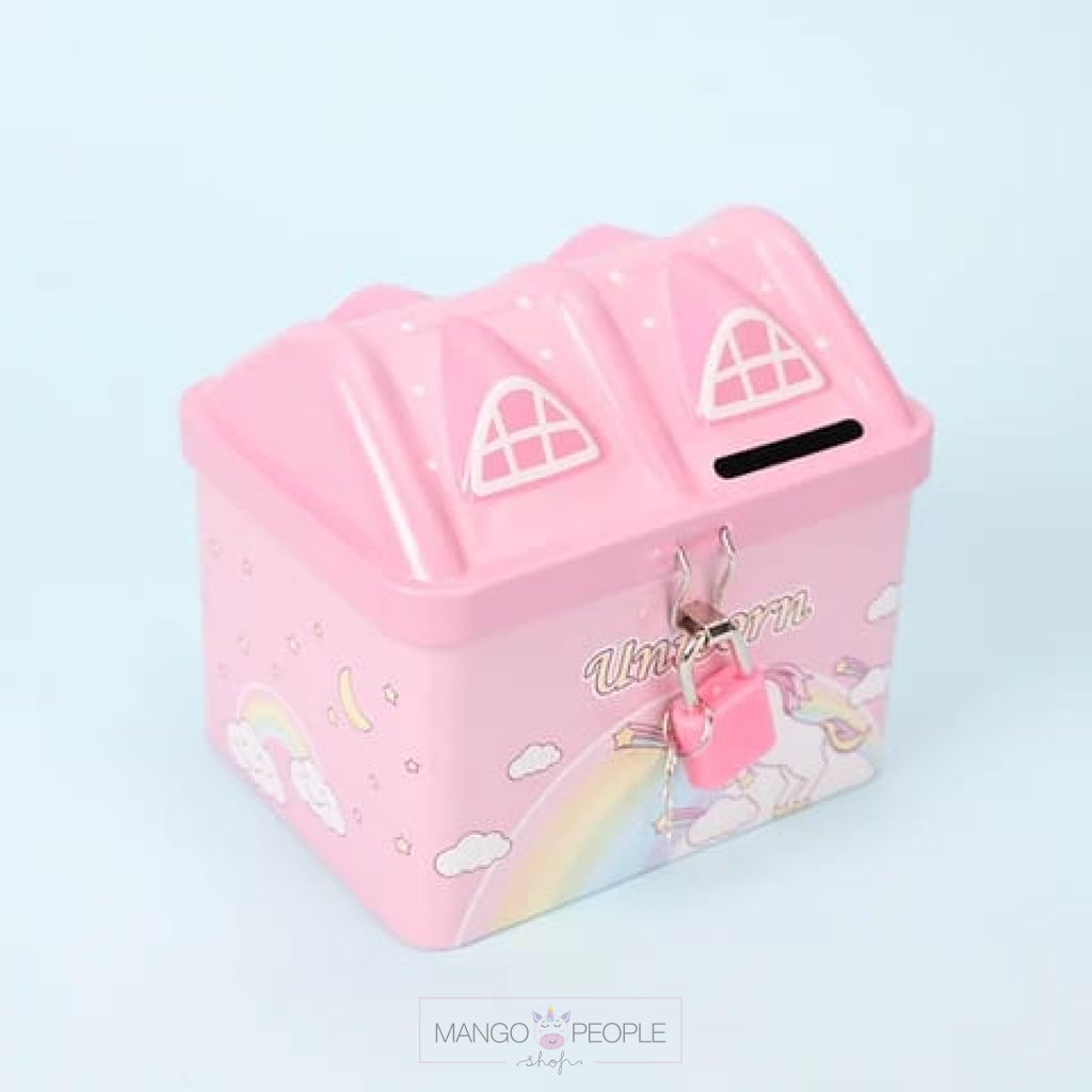Pack Of 2 House Shaped Kids Money Bank