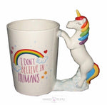 Load image into Gallery viewer, I Don&#39;t Believe in Humans Unicorn Mug Mugs Mango People Local 