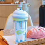Load image into Gallery viewer, Ice Cream Shape Tumbler Plastic Water Bottle With Straw - 500Ml
