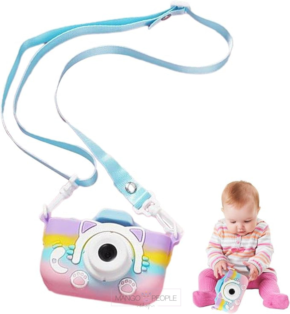 Kids Cat Design Digital Dual Camera