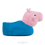 Load image into Gallery viewer, Kids Peppa Pig Plush Slippers - Blue Plush Slippers Mango People Local 
