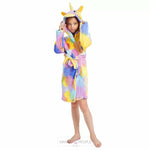 Load image into Gallery viewer, Kids Rainbow Unicorn Bathrobe Bath Robe Mango People Local 
