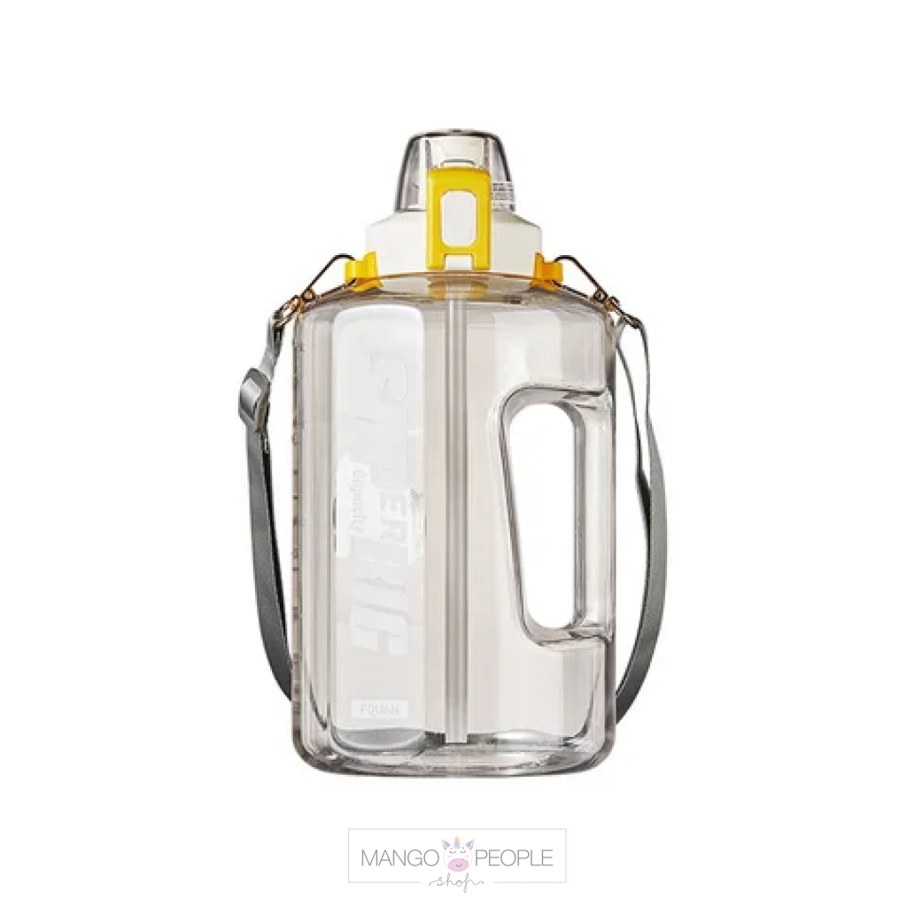 Large Capacity Water Jug With Straw - 1500Ml