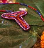 Load image into Gallery viewer, Letter T Beaded Rakhi