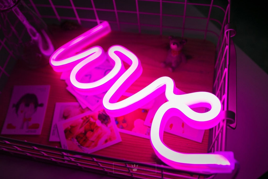 Love Neon Light Table Lamps Mango People Local 