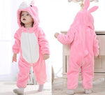 Load image into Gallery viewer, Lovely Bunny Flannel Hooded Romper for Babies Kids Onesie Mango People Local 
