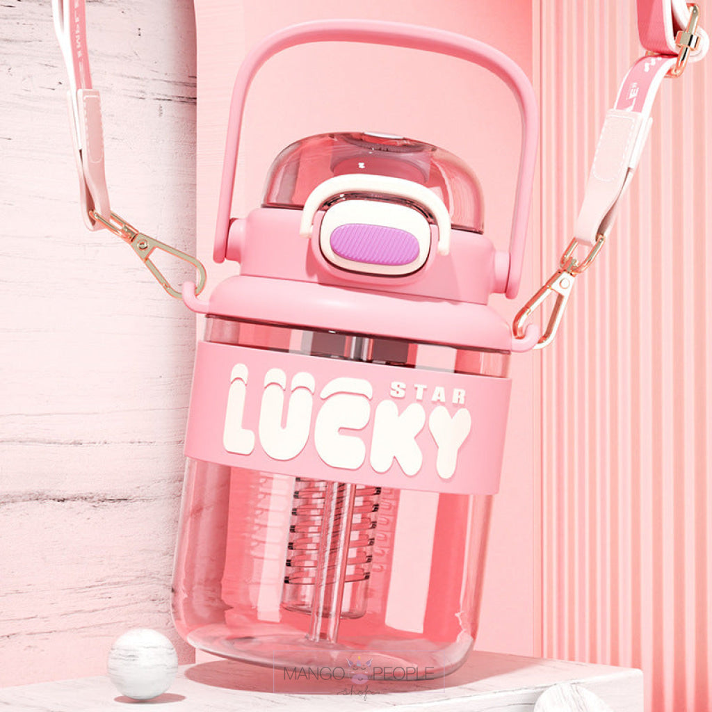 Lucky Water Bottle - 1100Ml Pink