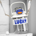 Load image into Gallery viewer, Lucky Water Bottle - 1100Ml White