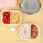 Load image into Gallery viewer, Lunch Box With Two Compartments And A Spoon - 1000 Ml Tiffin