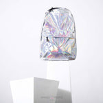 Load image into Gallery viewer, Lustrous Silver Holographic Backpack Backpack Mango People Factory 
