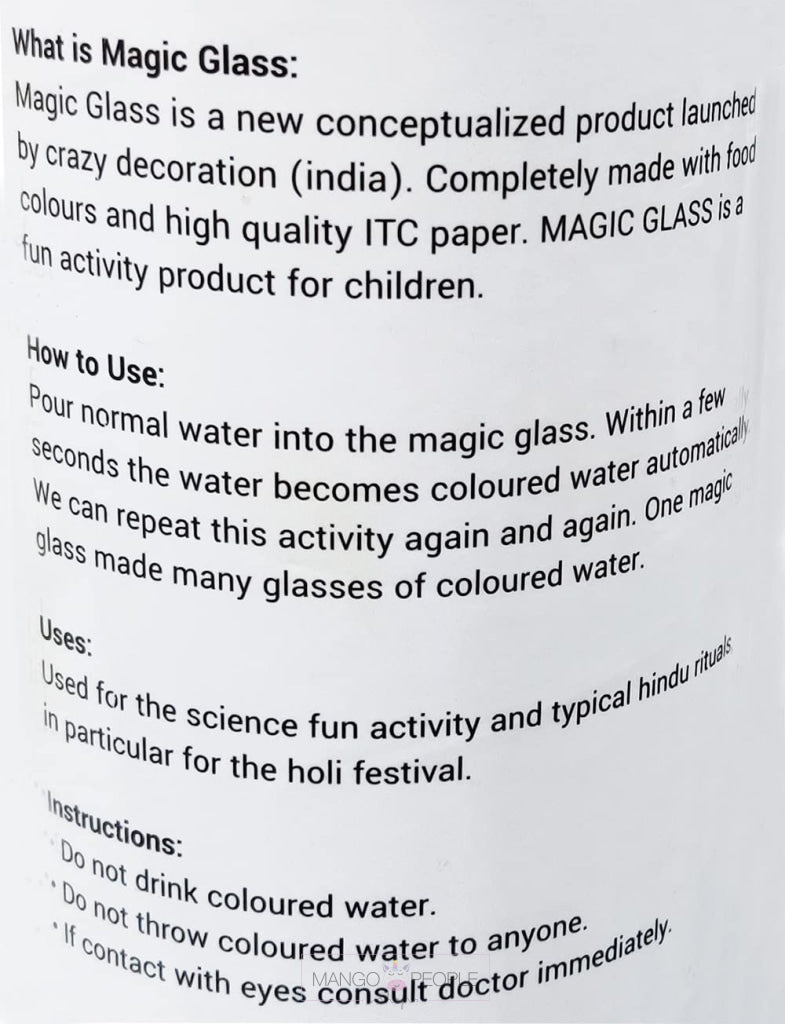 Magic Color Changing Paper Reusable Glasses For Holi (5 Counts)