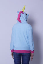 Load image into Gallery viewer, Magical Unicorn Hoodie / Sweatshirt- Blue Sweatshirt Mango People Factory 
