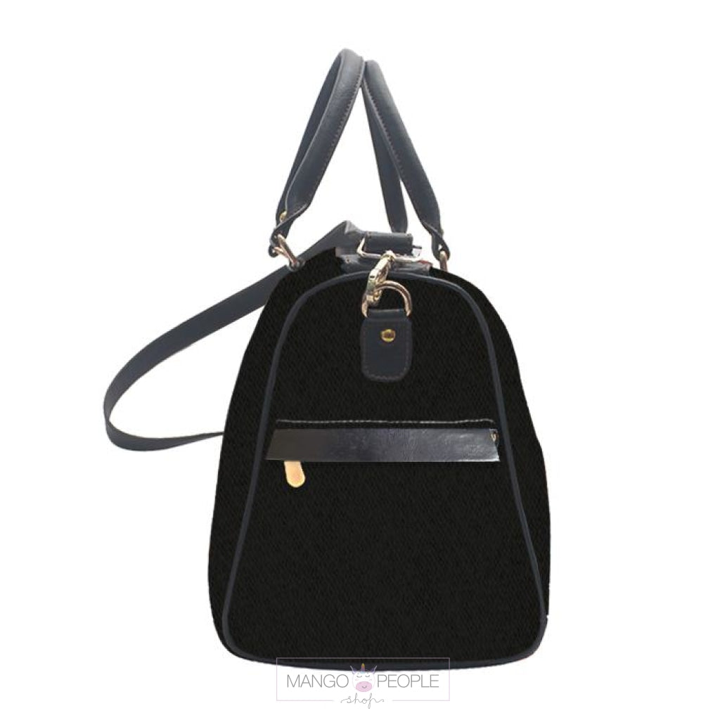 Monogram Personalised Black Solid Colour - Duffle Bag Duffle Bag UrbanHand 