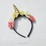 Load image into Gallery viewer, Multi-Color Unicorn Head-Band Head Bands Mango People International Golden 