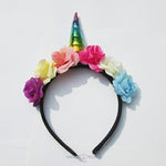Load image into Gallery viewer, Multi-Color Unicorn Head-Band Head Bands Mango People International Rainbow 