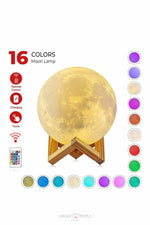 Load image into Gallery viewer, Multi Colour Personalised Moon Lamp - COD Not Available Lamp ISAGON 