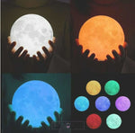 Load image into Gallery viewer, Multi Colour Personalised Moon Lamp - COD Not Available Lamp ISAGON 