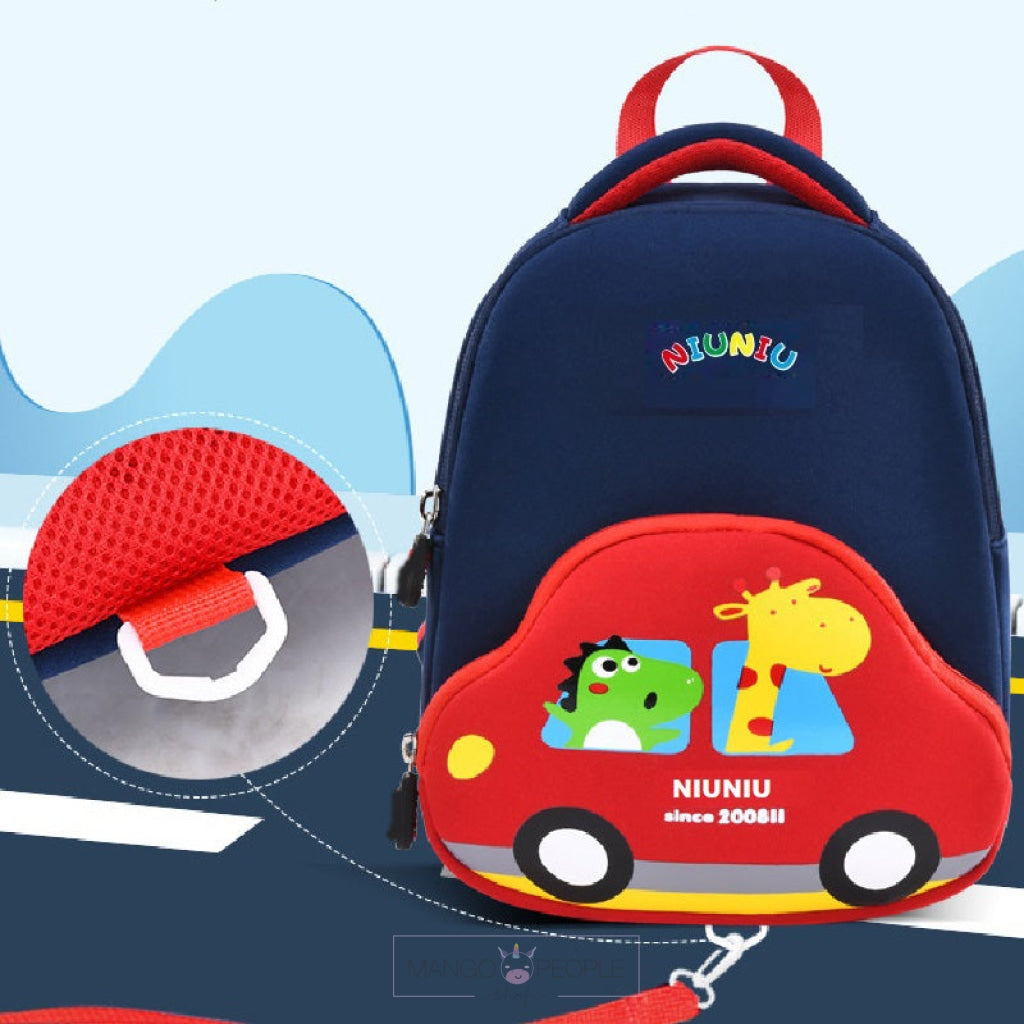 Cute And Funny Car Design Backpack For Toddlers Kids Cartoon