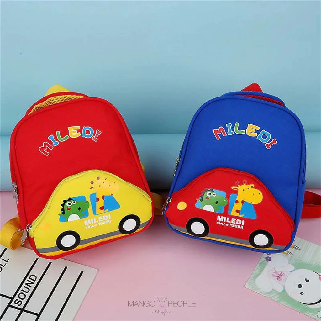 My Car Cute And Funny Backpack For Playgroup/Kindergarten Kids Cartoon