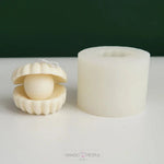 Load image into Gallery viewer, Pearl Shell Shaped Silicone Candle Candles
