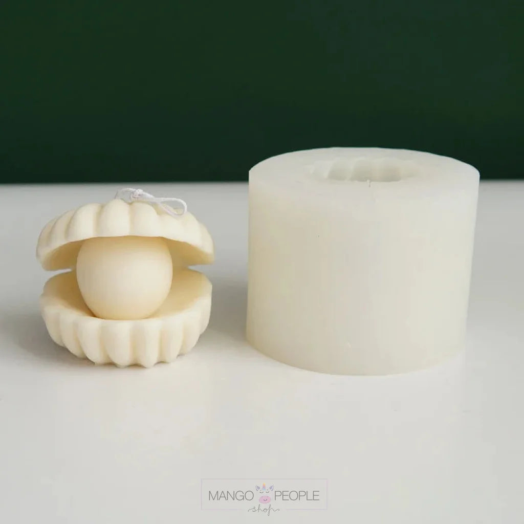 Pearl Shell Shaped Silicone Candle Candles