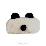 Load image into Gallery viewer, Pencil case- Soft Fur Animal Zipper Pencil Pouch Peppy Basket Panda 
