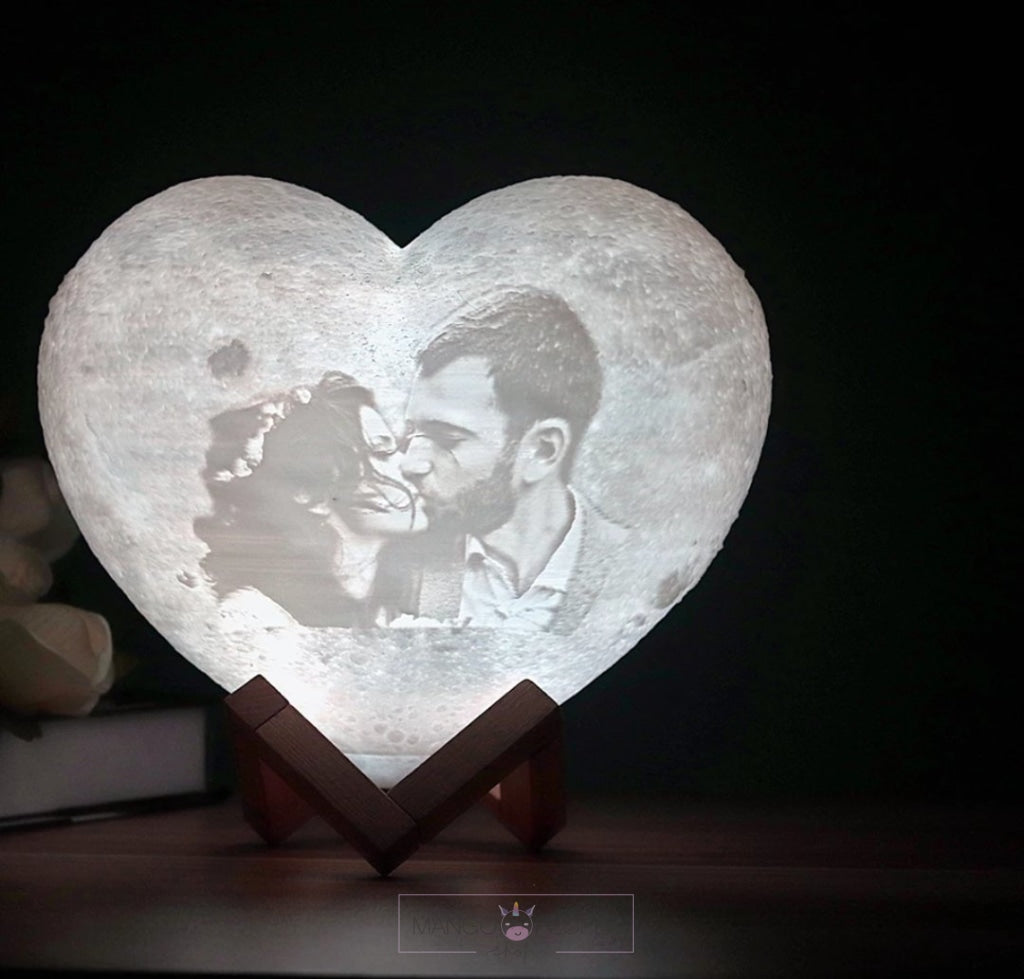Personalised Heart Moon Lamp - No COD Available Night Lamp Isagon 