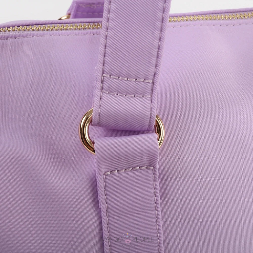 Personalized Lilac Duffle Bag
