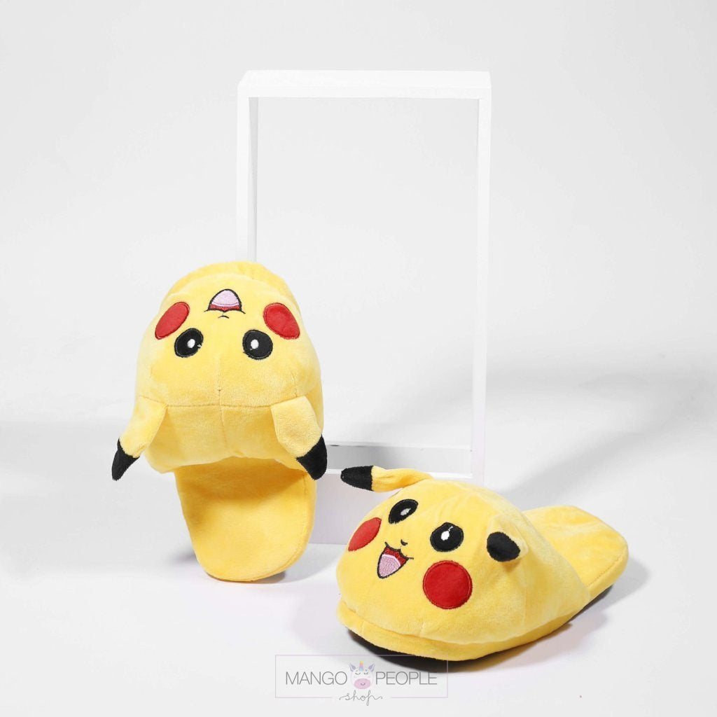 Pikachu Plush Slippers Plush Slippers Mango People International 