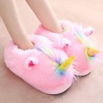 Load image into Gallery viewer, Pink Unicorn Horn Plush Slippers Plush Slippers Mango People Local 

