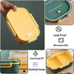 Load image into Gallery viewer, Plastic Grid Two - Layer Rectangular Lunch Box - 1000Ml