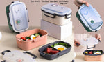 Load image into Gallery viewer, Portable Pure Color Rectangle Lunch Box With Silicone Valve - 1000Ml