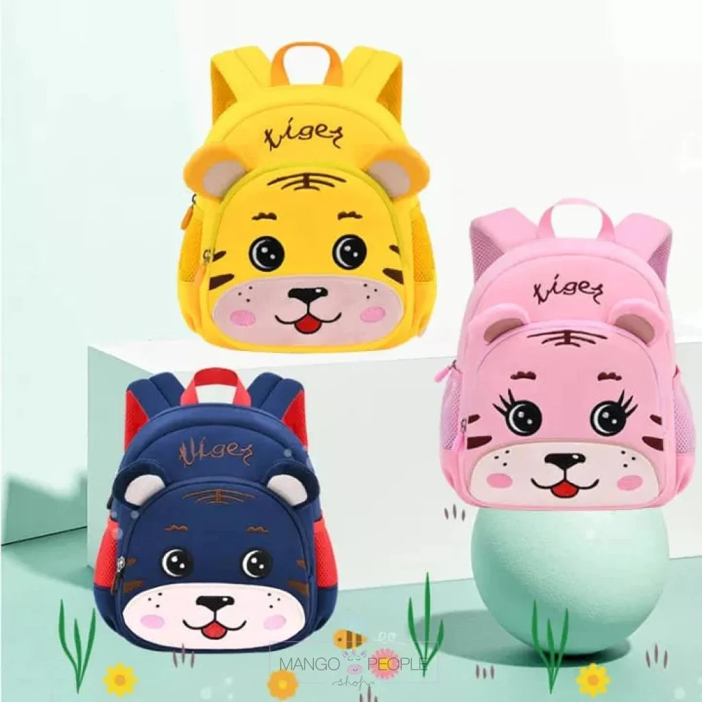 Premium Quality 3D Tiger Backpack For Kindergarten Kids
