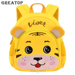 Load image into Gallery viewer, Premium Quality 3D Tiger Backpack For Kindergarten Kids Yellow