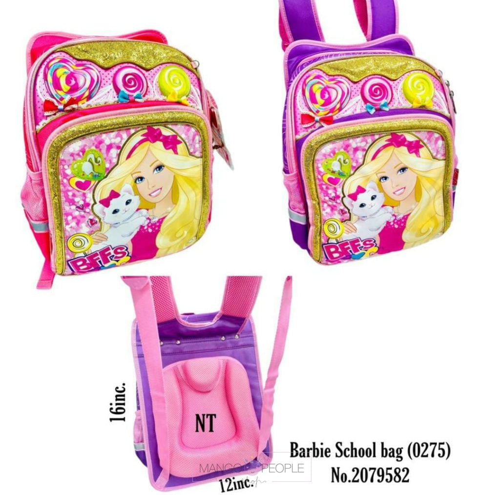 Premium Quality Barbie Princess Bag For School Students Kids Backpack