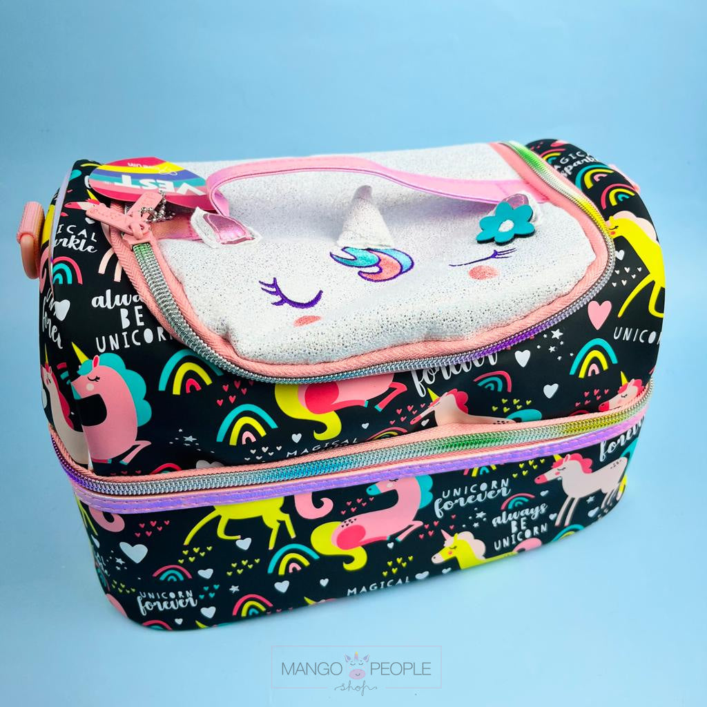 Premium Quality Multipurpose Thermal Double Decker Lunch Bag With Multiple  Sections For Kids