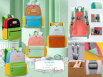 Load image into Gallery viewer, Premium Quality Tri Color Backpack For School Students Kids