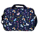 Load image into Gallery viewer, Premium Quality Unicorns Printed Laptop Bag For 14 Laptops Blue
