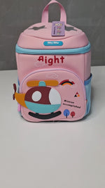 Load and play video in Gallery viewer, My friend Heli with Helicopter Design Cute Backpack for School Kids