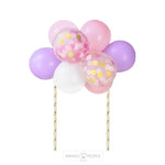 Load image into Gallery viewer, Purple-Pink Confetti Balloon Cake Topper Cake Topper Mango People Local 