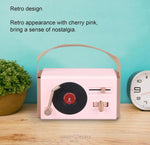 Load image into Gallery viewer, Retro Wireless Bluetooth Speaker With Classy Vinyl Record Player Style Wireless Bluetooth Speaker
