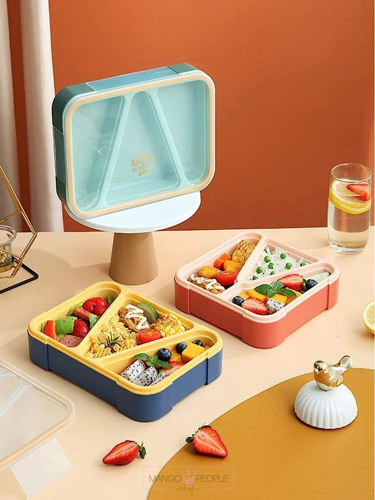 Reusable Lunch Box With Three Compartments - 850Ml