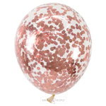 Load image into Gallery viewer, Rose Gold Confetti Balloons Metallic Balloon Mango People Local 

