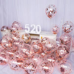 Load image into Gallery viewer, Rose Gold Confetti Balloons Metallic Balloon Mango People Local 
