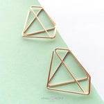Load image into Gallery viewer, Rose Gold Diamond Paper Clip- Set of 8 Stationery Supple Room 
